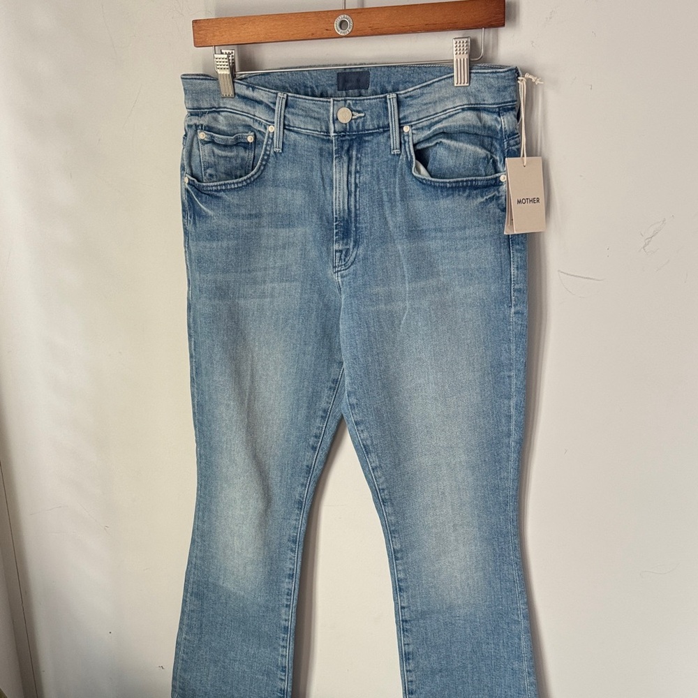 MOTHER Light Blue Flare Jeans